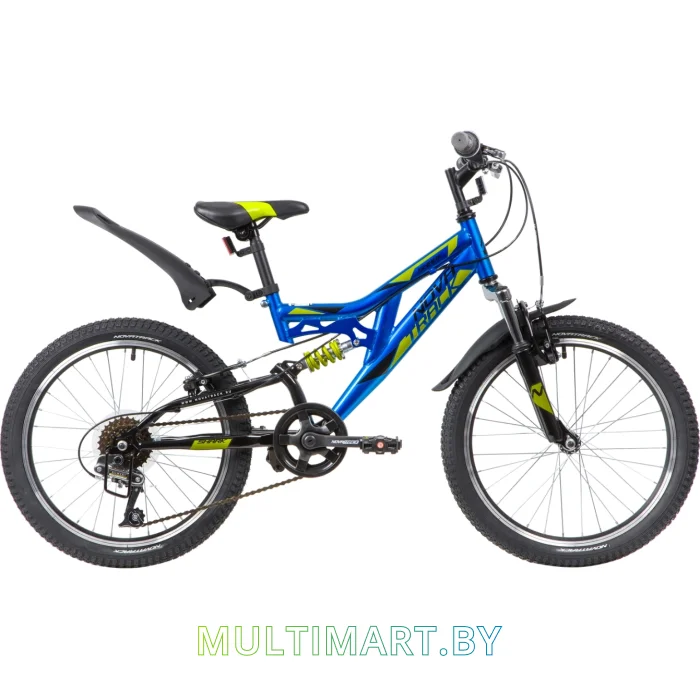 Детский велосипед Novatrack Shark 20SS6V.SHARK.BL20 (синий/черный, 2020)